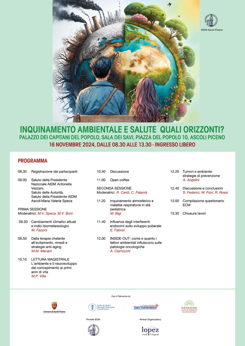 16 novembre inquinamento ambientale e salute quali orizzonti