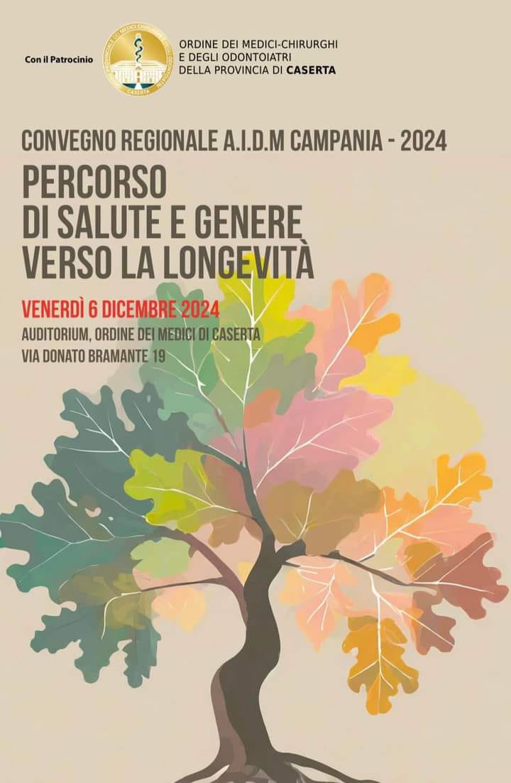 caserta 6 dicembre. percorso di dalute e genere verso la longevita'